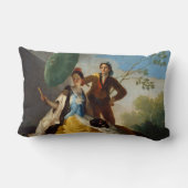 婦人用パラソルを持つスペインの紳士 ランバークッション (裏面)