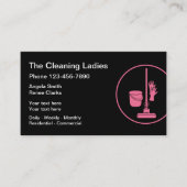 婦人用清掃サービス 名刺 (正面)