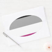 婦人病プライド 楕円形シール (封筒)