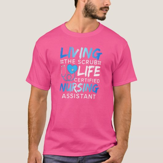 婦人看護スクラブライフ医療助手 Tシャツ (正面)