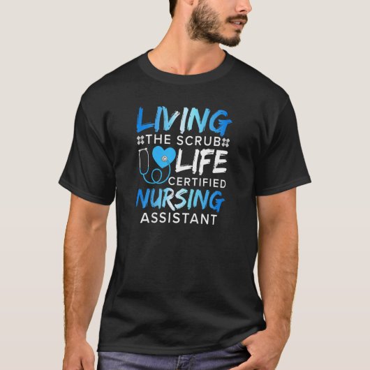婦人看護スクラブライフ医療助手 Tシャツ (正面)