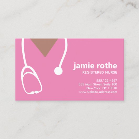 婦人科アフリカ系アメリカ人ナーススクラブ 名刺 (正面)