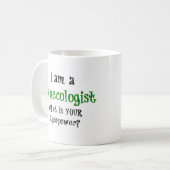 婦人科医のコーヒーマグ コーヒーマグカップ (正面左)