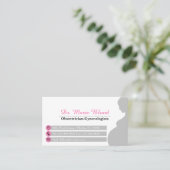 婦人科医プロフェッショナルピンク産婦人科 名刺 (スタンド正面)