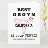 婦人科医最高の産婦人科 カード (黄色い花)