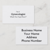 婦人科医 名刺 (正面/裏面)