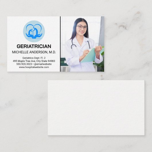 婦人科医 | 宝石商 名刺 (正面/裏面)