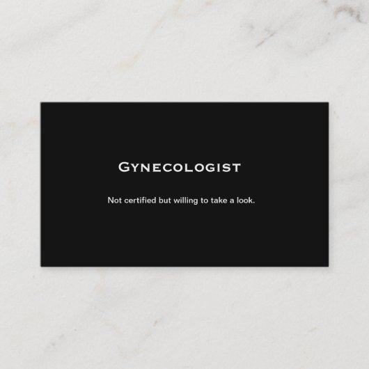 婦人科医、砕氷船は、ラインを、電話します私を取ります 名刺 (正面)