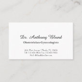 婦人科医OBGYNドクタービジネスCa 名刺 (正面)