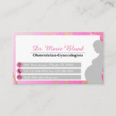 婦人科医OBGYN産婦人科医ミニマエレガントリスト 名刺 (正面)