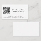 婦人科医QRコード付き名刺 名刺 (正面/裏面)