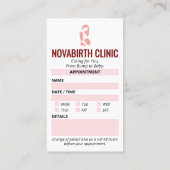 婦人科診療事業 | モダンアポイントメント 名刺 (裏面)