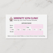 婦人科診療事業 | モダンアポイントメント 名刺 (裏面)