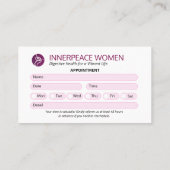 婦人科診療事業 | モダンアポイントメント 名刺 (裏面)