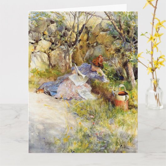 婦人読新聞 カード (黄色い花)