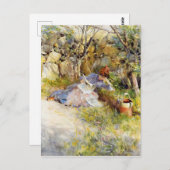 婦人読新聞 ポストカード (正面/裏面)