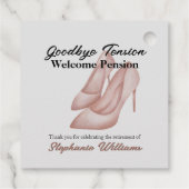 婦人退職別のテンション・オフィス・ヒール フェイバータグ (裏面)