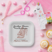 婦人退職別のテンション・オフィス・ヒール ペーパープレート (パーティー)