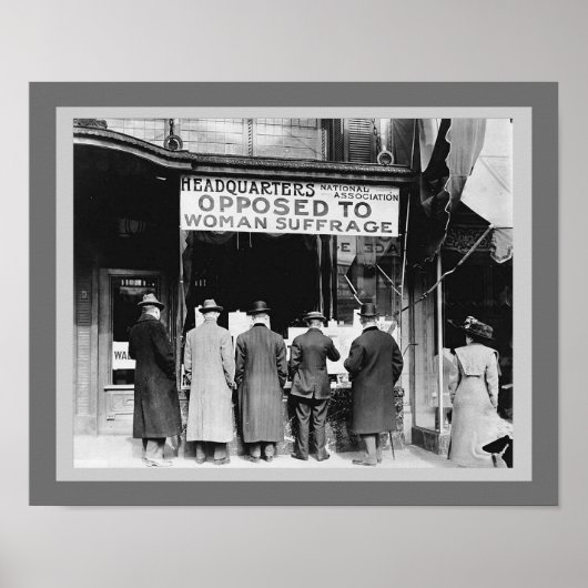 婦人選挙権 – 女性参政権に反対 ポスター (正面)