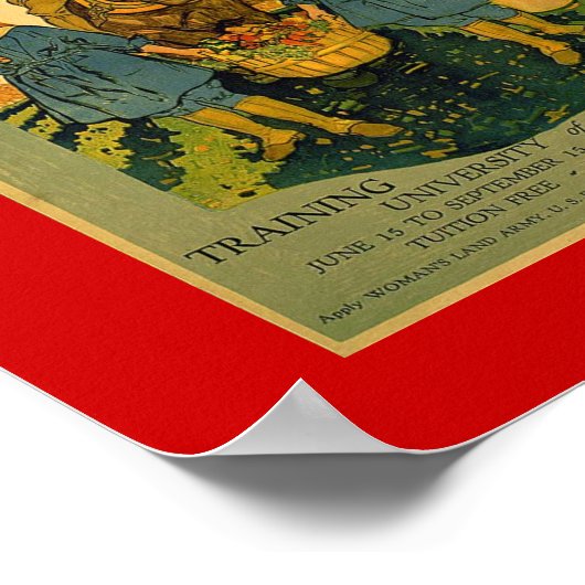 婦人陸軍 ポスター (角)