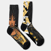 婦人靴下、アーバン美しい、グラフィッティ、アーバン・ガール。 ソックス (右)