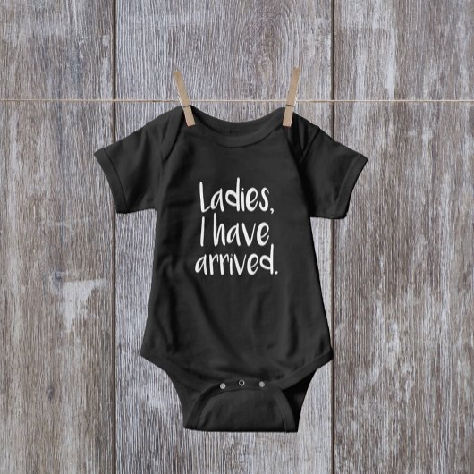 婦人、私は到着した ベビーボディスーツ
