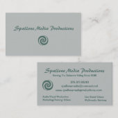 媒体の生産の名刺 名刺 (正面/裏面)