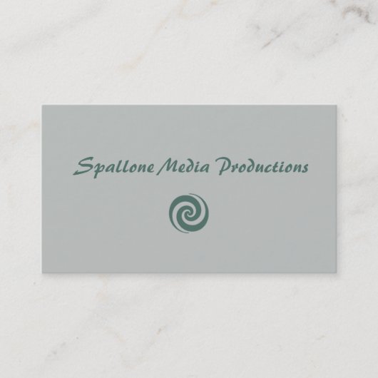 媒体の生産の名刺 名刺 (正面)