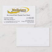 媒体の航空機のディストリビューター 名刺 (正面/裏面)