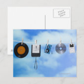 媒体のClothesline ポストカード (正面/裏面)