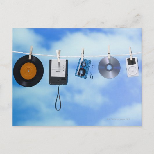 媒体のClothesline ポストカード (正面)