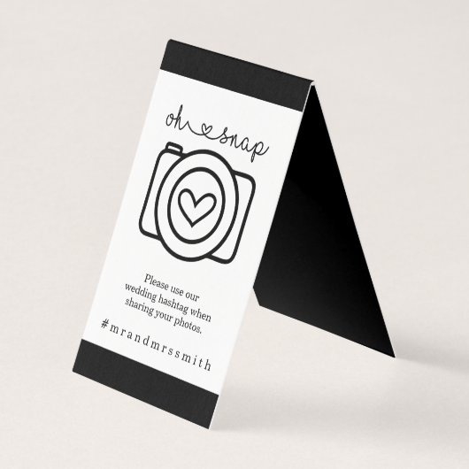 媒体のHashtahのパーソナライズな社会的な印-結婚式 (正面)