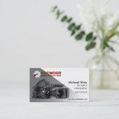 "媒体生産"のコンサルタント、フィルムの編集者、ビデオ 名刺 (スタンド正面)