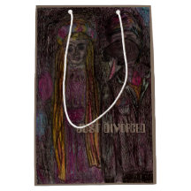 媒体、ちょうど"離婚する無光沢の中型のギフトバッグ"