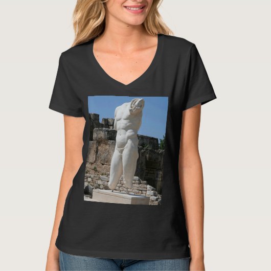 媚薬のコロサル胴体の像ハドリアヌス風呂 Tシャツ (正面)