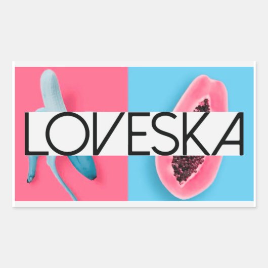 媚薬ステッカー 長方形シール (正面)