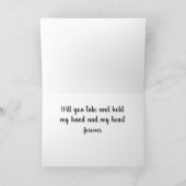 ***嫁に行け***永遠に手/ハート カード (内部)