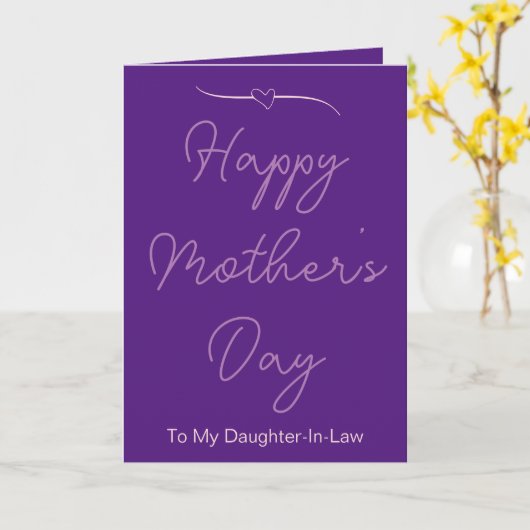 嫁の幸せな母の日 カード (黄色い花)