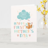 嫁ぼほ幸せな母の日 カード (黄色い花)