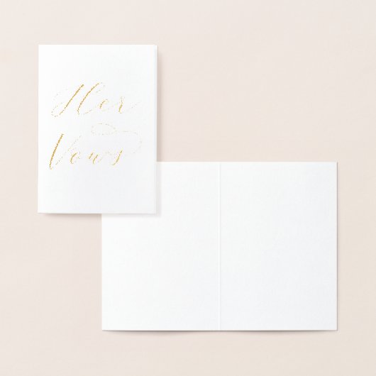 嫁エレガント嫁の誓い結婚のカード 箔カード (ディスプレー)