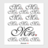 嫁クリック婦人カスタマイズストライプ類 シール (シート)