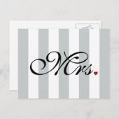 嫁クリック婦人カスタマイズストライプ類 ポストカード (正面/裏面)