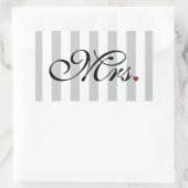 嫁クリック婦人カスタマイズストライプ類 長方形シール (バッグ)