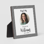 嫁恋しく思夫人へ未来のボホ夫人ブライダルシャワー フォトプラーク (正面)