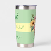 嫁最高の娘が花を緑に咲かせる 保温保冷タンブラー (左面)