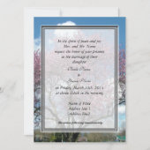 嫁結婚嫁の招待さくらんぼ 招待状 (正面)