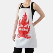 嫉妬の火災イラストレーション エプロン (インサイチュ)