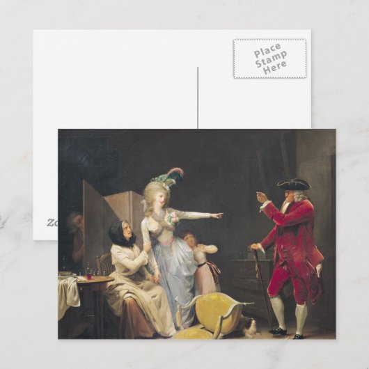 嫉妬の老人， 1791 ポストカード (正面/裏面)