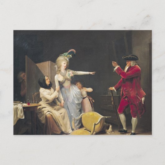 嫉妬の老人， 1791 ポストカード (正面)