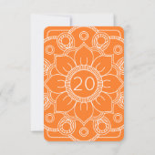 嫉妬 LOA 感情プロセス オレンジカード 招待状 (裏面)